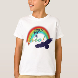 Geboren om vrij te zijn t-shirt