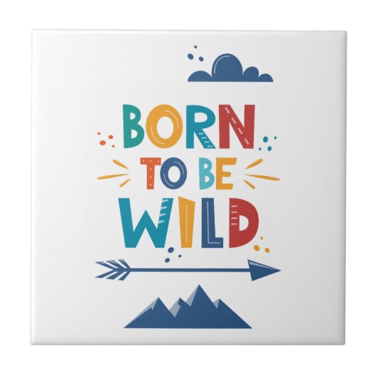 Geboren om vrij te zijn tegeltje (Voorkant)