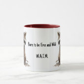 Geboren om vrije wasbeer mok te zijn (Midden)