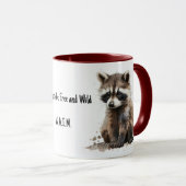 Geboren om vrije wasbeer mok te zijn (Voorkant rechts)