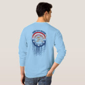 Geboren om vrijheid te zijn | Lange hoes van Manne T-shirt (Achterkant volledig)