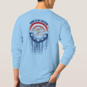 Geboren om vrijheid te zijn | Lange hoes van Manne T-shirt (Achterkant)