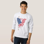 Geboren om vrijheid te zijn | Mannen overhemd Trui (Voorkant volledig)