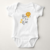Geboren om Wild 2 Baby te zijn Romper (Voorkant)