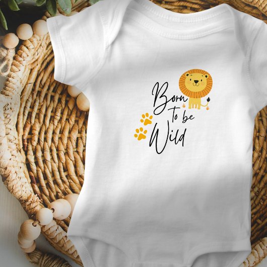 Geboren om Wild 2 Baby te zijn Romper