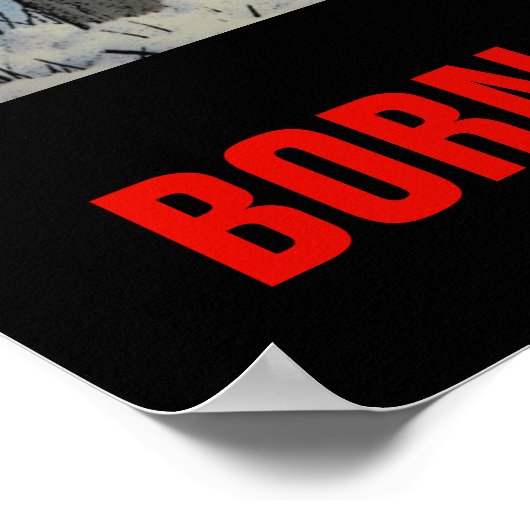 Geboren om Wild Motivatie Wolf Howling Moon te zij Poster (Hoek)