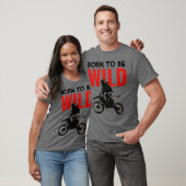 Geboren om Wild Motorcross Motorcycle Sport Pop Ar T-shirt (Unisex)