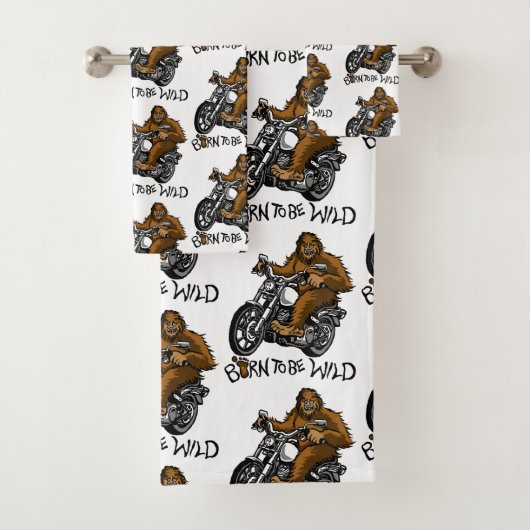 Geboren om wild te worden bad handdoek (Insitu)