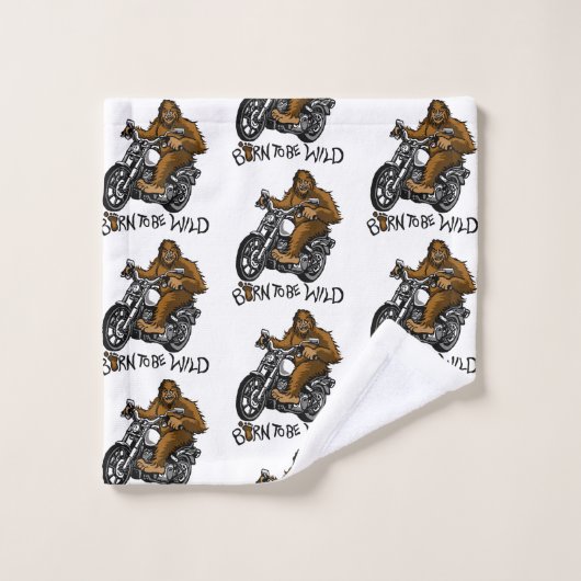 Geboren om wild te worden bad handdoek (Wasdoekje)