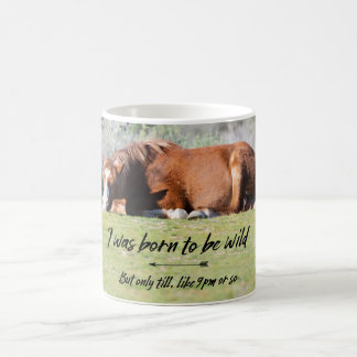 Geboren om wild te worden koffiemok