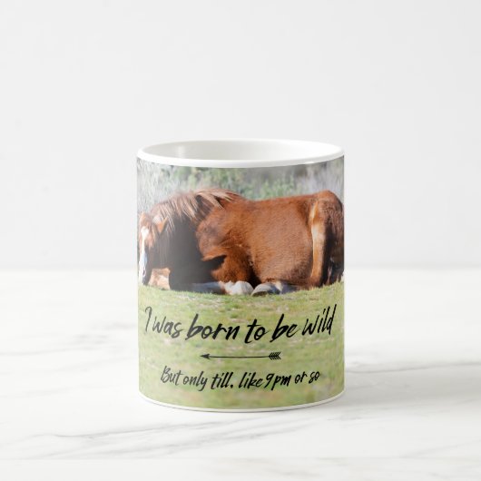 Geboren om wild te worden koffiemok (Center)