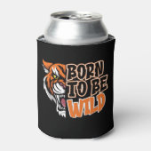 Geboren om Wild te worden - Tiger Art Blikjeskoeler (Blikje Voorkant)