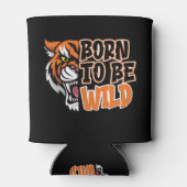 Geboren om Wild te worden - Tiger Art Blikjeskoeler (Achterkant)