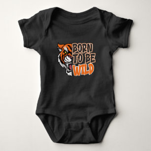 Geboren om Wild te worden - Tiger Art Romper