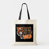 Geboren om Wild te worden - Tiger Art Tote Bag (Achterkant)