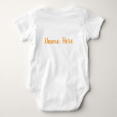 Geboren om Wild te zijn Baby Zebra Outfit Romper (Achterkant)