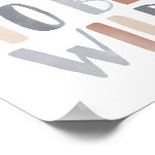 Geboren om wild te zijn Boho kinderkamer decor Poster (Hoek)