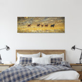 Geboren om Wild te zijn. Canvas Afdruk (Insitu (Slaapkamer))