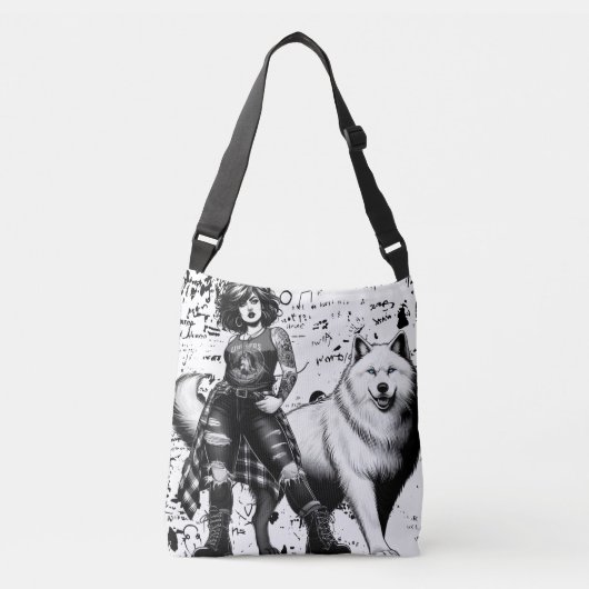 Geboren om wild te zijn, gestileerd om te doden. crossbody tas (Voorkant)