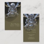 Geboren om wild te zijn, Motorfiets moersleutel +  Visitekaartje (Voorkant / Achterkant)