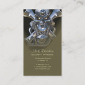 Geboren om wild te zijn, Motorfiets moersleutel +  Visitekaartje (Achterkant)