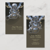 Geboren om wild te zijn, Motorfiets moersleutel + Visitekaartje (Voorkant / Achterkant)