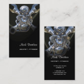 Geboren om wild te zijn, motorfietsleutel + schede visitekaartje (Voorkant / Achterkant)