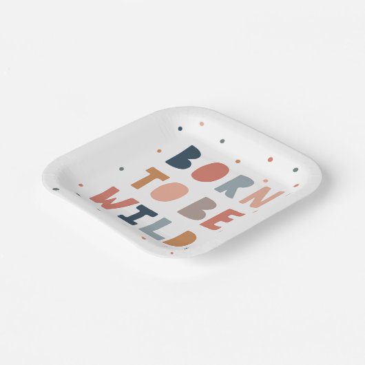 Geboren om Wild te zijn Papieren Bordje (Gebogen)