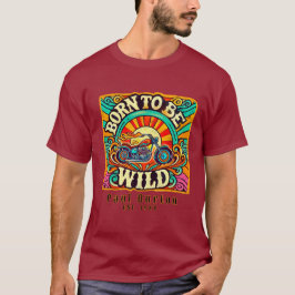 Geboren om wild te zijn Retro Biker T-shirt