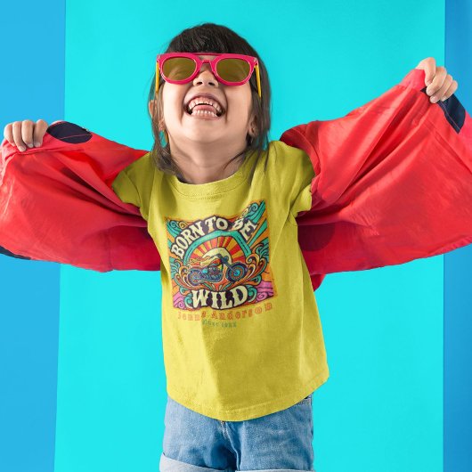 Geboren om wild te zijn Retro Biker T-shirt