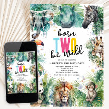 Geboren om wild te zijn! Safari Dieren Cool 2de ve