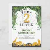 Geboren om wild te zijn, Safari, Oerwoud dier, 2e Kaart (Voorkant)