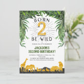 Geboren om wild te zijn, Safari, Oerwoud dier, 2e Kaart (Staand voorkant)