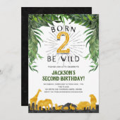 Geboren om wild te zijn, Safari, Oerwoud dier, 2e Kaart (Voorkant / Achterkant)