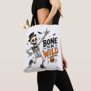 Geboren om wild te zijn Skelet Tote Bag