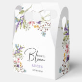 Geboren om wilde bloemen te bloeien kinderen verja bedankdoosjes (Geopend)