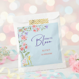 Geboren om wilde bloemen te bloeien kinderen verja bedankzakje