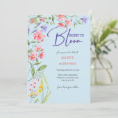 Geboren om wilde bloemen te bloeien kinderen verja kaart (Staand voorkant)