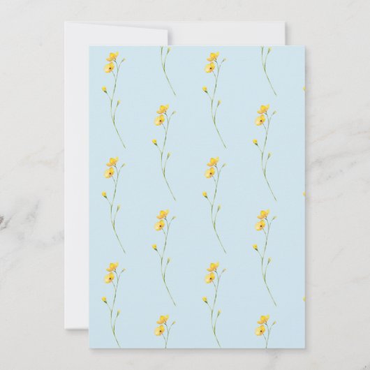 Geboren om wilde bloemen te bloeien kinderen verja kaart (Achterkant)