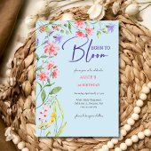 Geboren om wilde bloemen te bloeien kinderen verja kaart