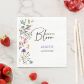 Geboren om wilde bloemen te bloeien kinderen verja servet (Insitu)