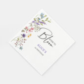 Geboren om wilde bloemen te bloeien kinderen verja servet (Hoek)