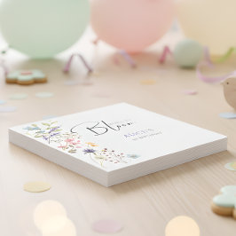 Geboren om wilde bloemen te bloeien kinderen verja servet