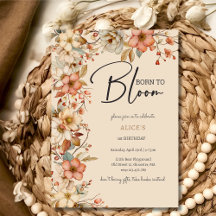 Geboren om wilde boho bloemen te laten bloeien kin
