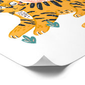 Geboren om Wilde Tijgerwelpen Nursery te zijn Poster (Hoek)