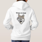 Geboren om Wolf te runnen Hoodie (Achterkant)