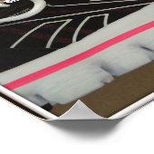 Geboren om Word Collage uit te voeren Poster (Hoek)