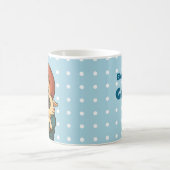 Geboren om zachtaardig te zijn - Schattige kind en Koffiemok (Center)