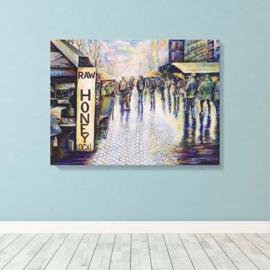 Geboren onder een slecht teken canvas afdruk (Insitu (Houten vloer))