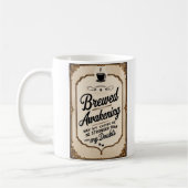 Geboren ontwaken koffiemok (Links)